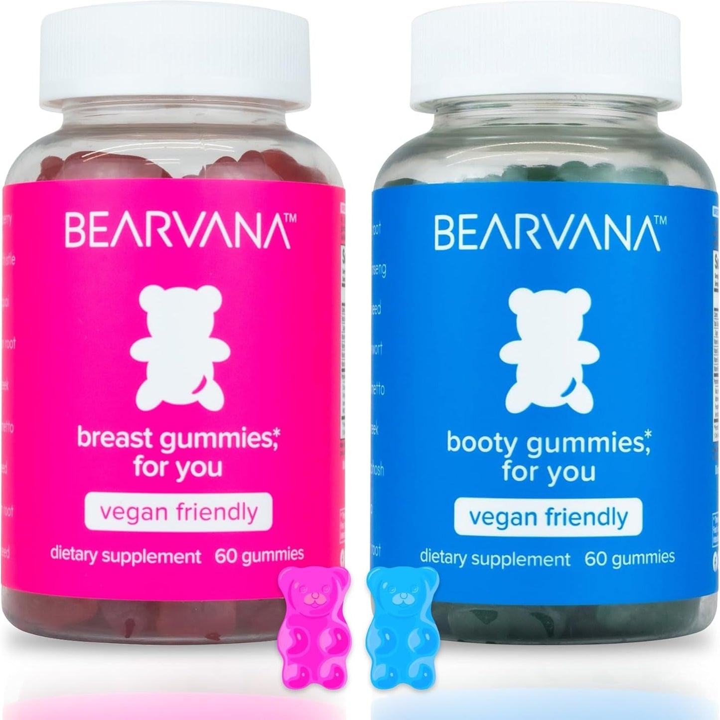 Top & Peach Support Combo Pack Multivitamin Gummies for Women | Includes Herbal Extracts & Essential Vitamins | Berry Flavor | 2-Pack (120 Gummies)